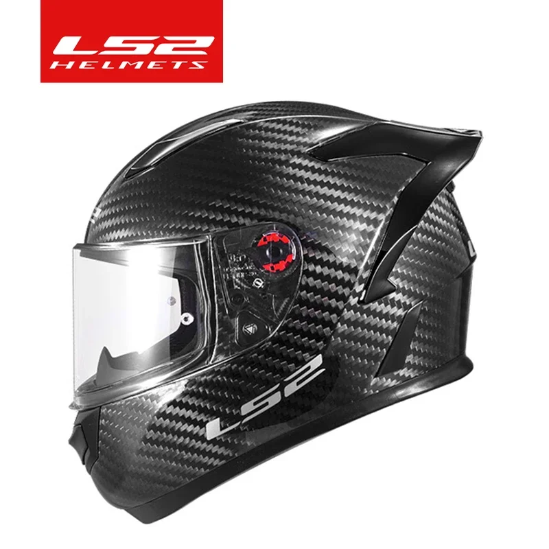 LS2 FF801 Carbon Fiber Full Face Motorcycle Helmet Anti-fog ECE Original Helmets