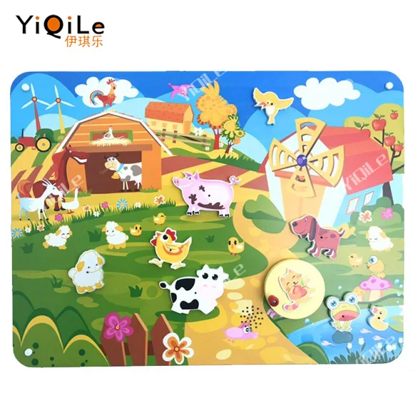 Attractive! High quality wooden puzzle!!Kids puzzle toys convert manual energy into electric energy