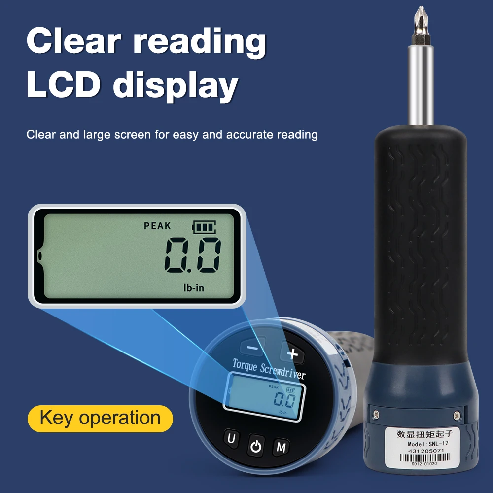 1.2-12N.m Digital Torque Meter Digital Torque Screwdriver1/4\