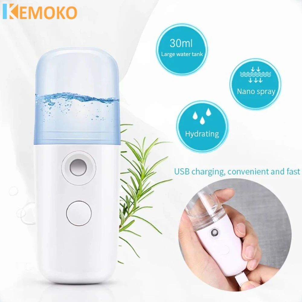 Facial Steamer Humidifier  Nano Mist Sprayer Facial Nebulizer Steamer Moisturizing Beauty Care Device Face Skin Care Portable