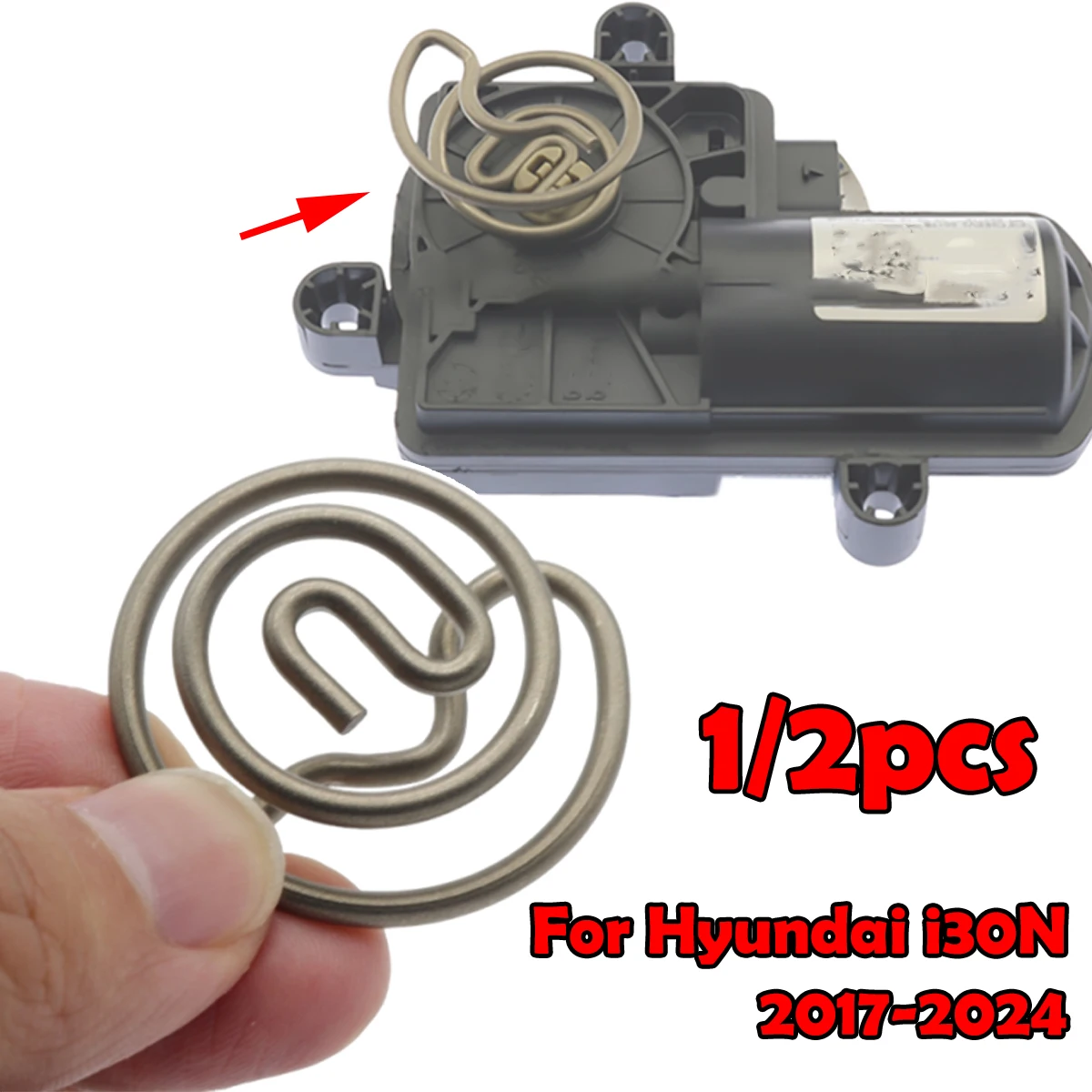 1/2pcs Servomotor Electronic Exhaust Flap Actuator Control Valve Spring Repair Kit Replacement For Hyundai i30N 2017-2023 2024