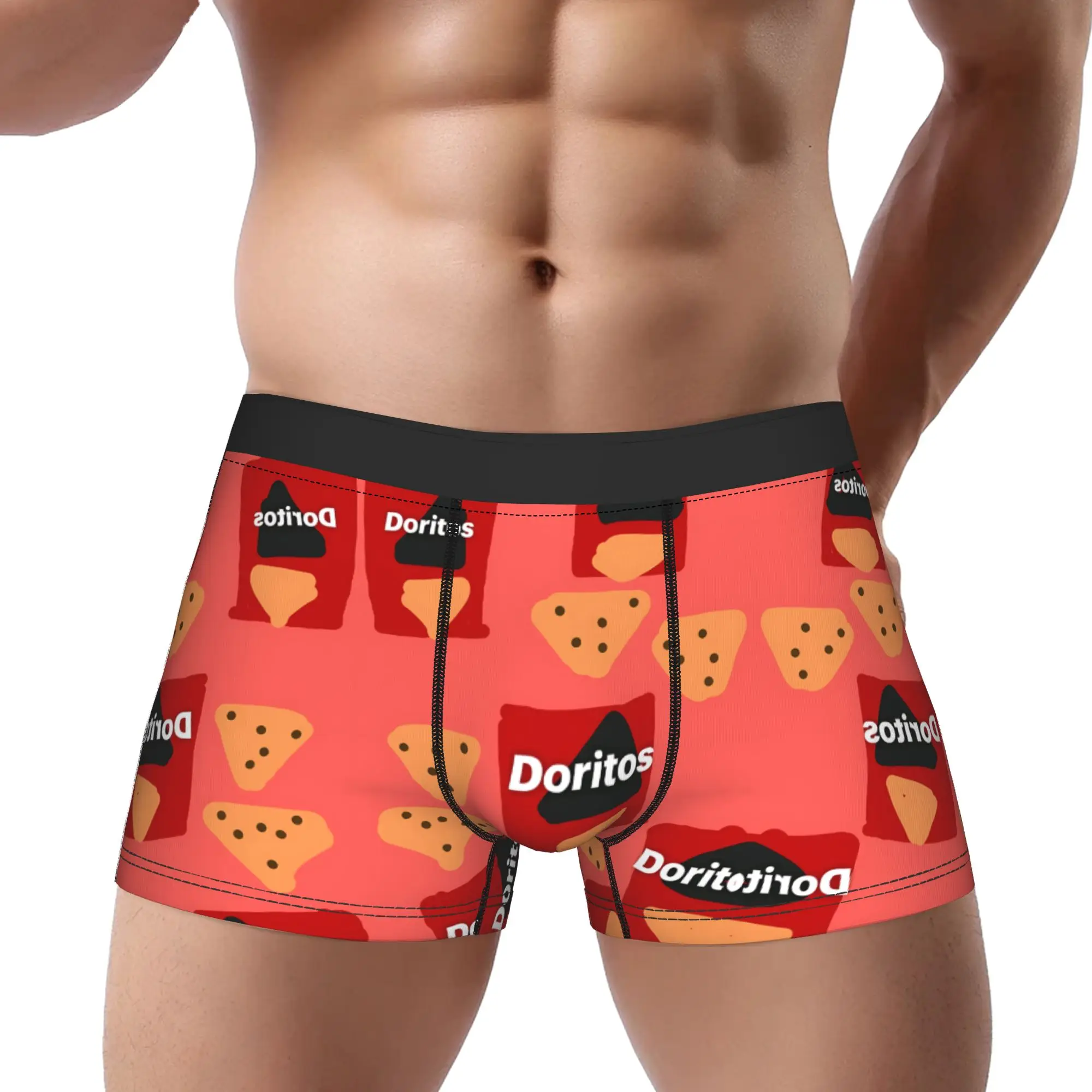 1 pieza Base D-Doritos, calzoncillos para hombre, ropa interior para hombre, pantalones cortos cómodos