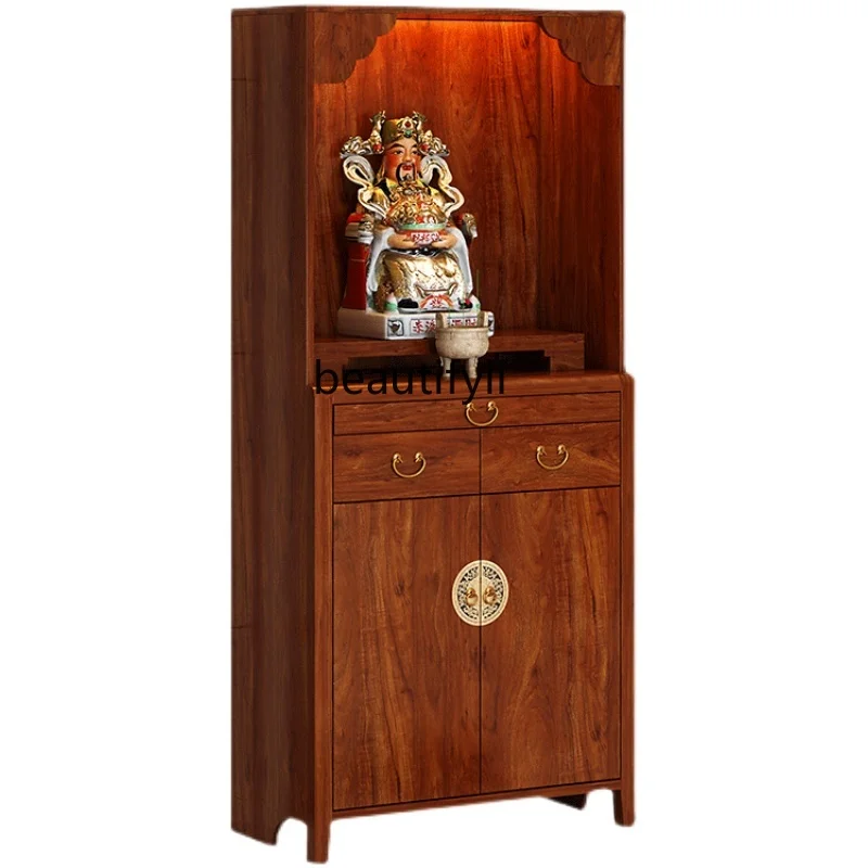 

Shrine Home Altar Clothes Closet Buddha Cabinet Statue Altar Buddha Statue Bodhisattva God of Wealth Worship Table