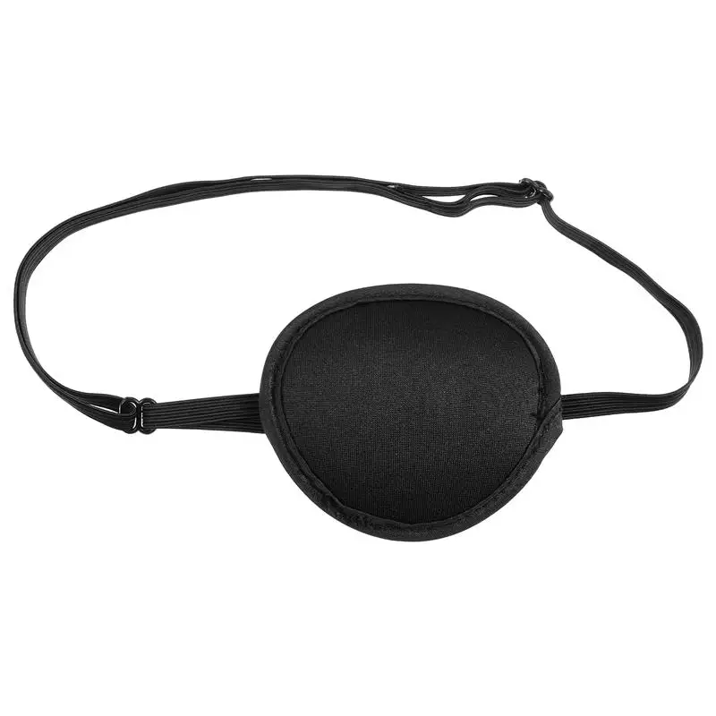 

1pc Pirate Eye Patch Eye Covers For Sleeping Adjustable Eye Patch Black Eye Patch Eye Patch For Strabismus Single Eye Patch