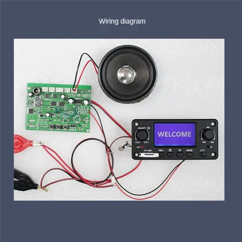 DT23 Digital Audio Player MP3 Board TPM118B Bluetooth FM Radio 128x64 LCD USB for SD Music Player Module