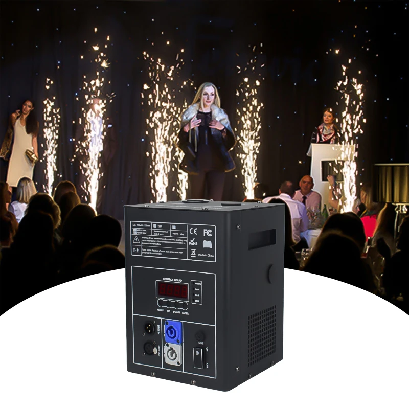 Wireless DMX Control Digital Screen Sparkler Cold Spark Machine for Wedding Stage