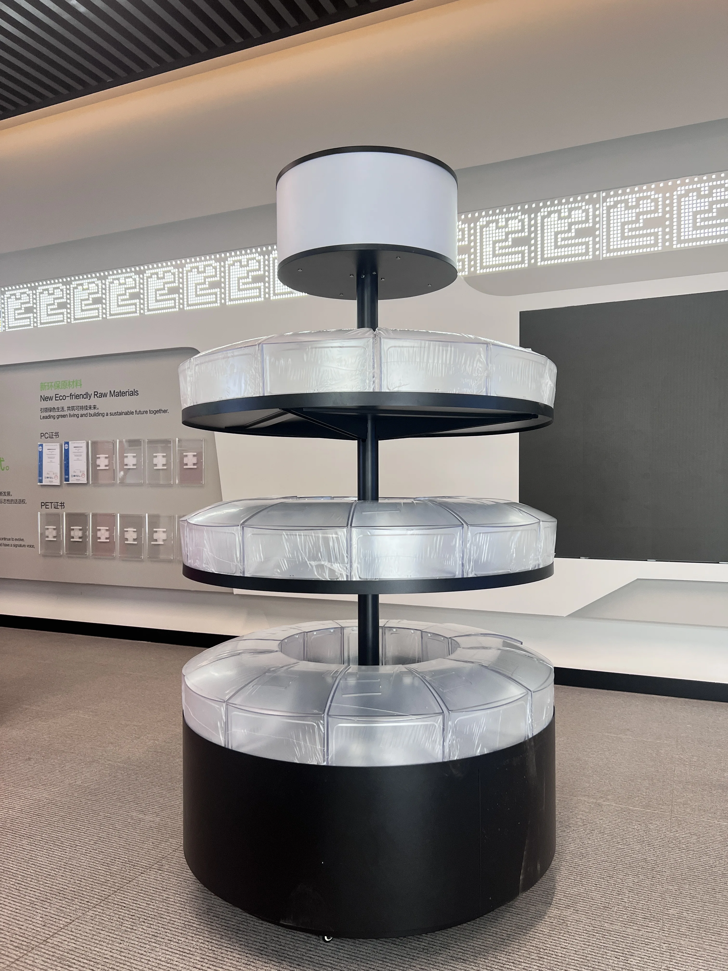 Customize Round Design Candy Dispenser Pick and Mix Candy Kiosk Candy Display Stand