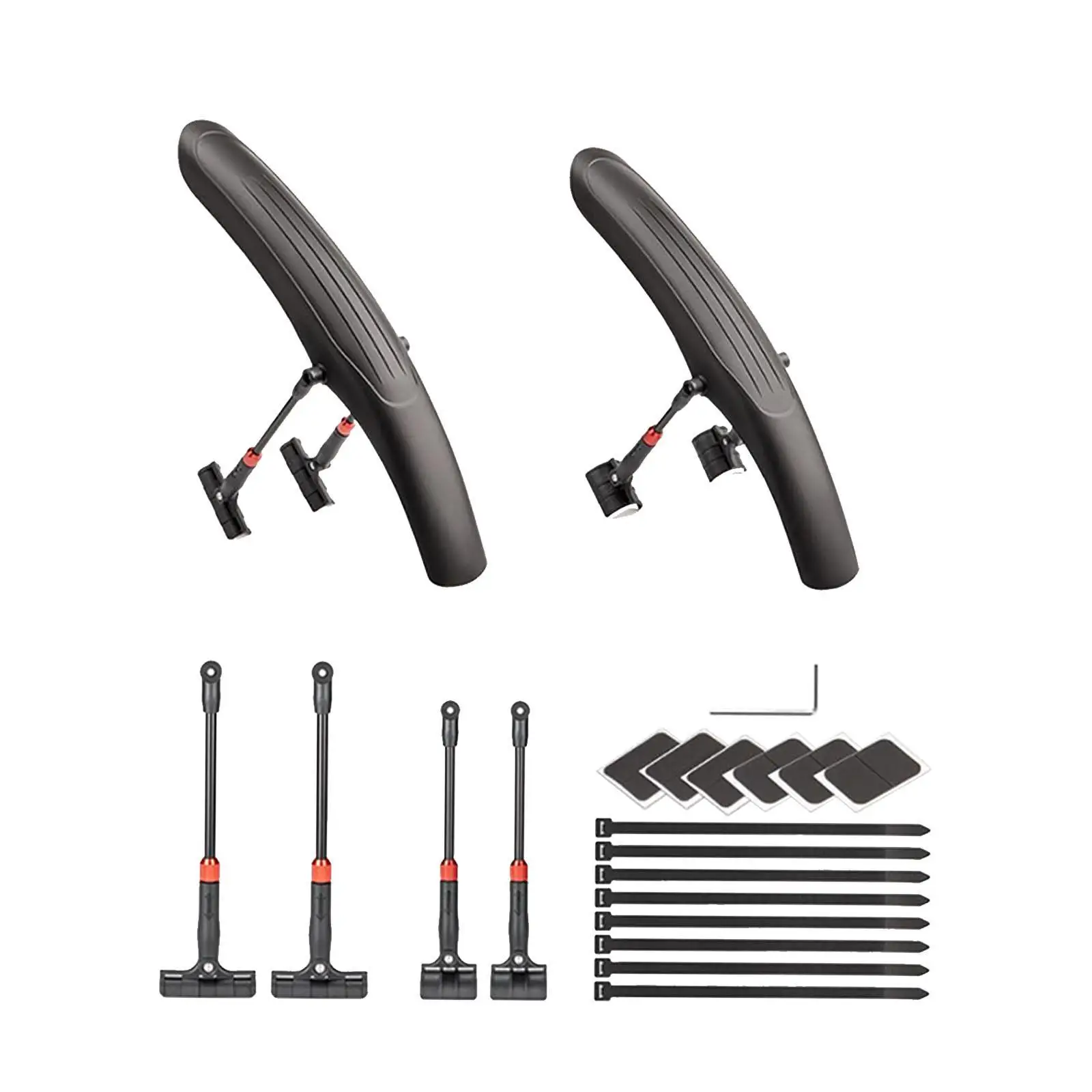 Mountain Bike Front Rear Fenders,Bicycle Mudflaps,Spare Parts Portable Bike Mudguards Bicycle Mud Guards for Outdoor Riding