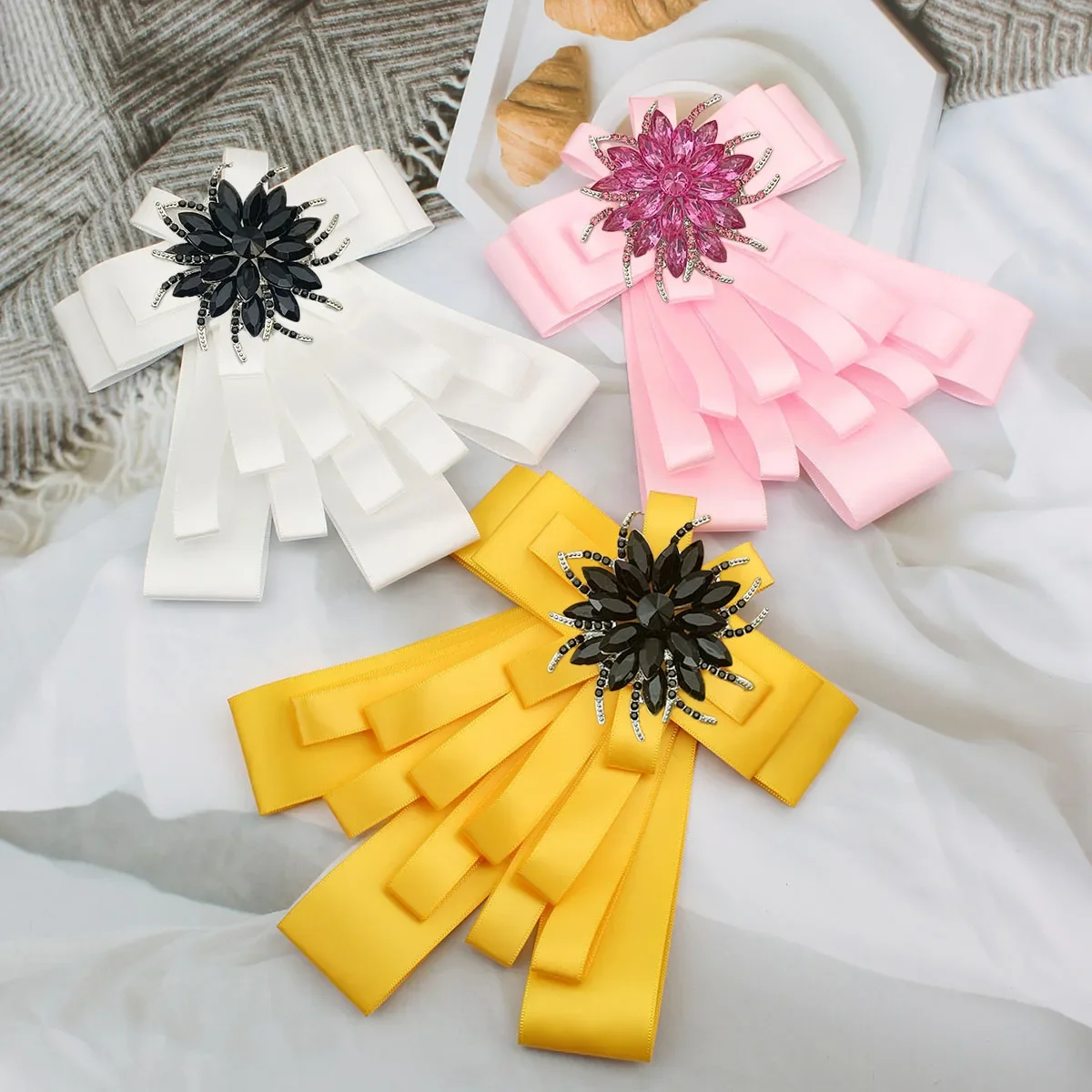 

Роскошные галстуки-бабочки со стразами для мужчин и женщин, аксессуары для костюмов и рубашек для торжественных мероприятий, оригинальные ювелирные изделия ручной работы, подарки для свадьбы