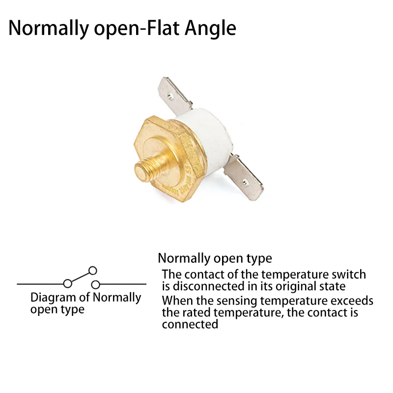 5 szt. Normalnie zamknięty otwarty KSD301 250V 16A wyłącznik temperatury zabezpieczający zabezpieczenie zabezpieczający bezpiecznik gwintowany