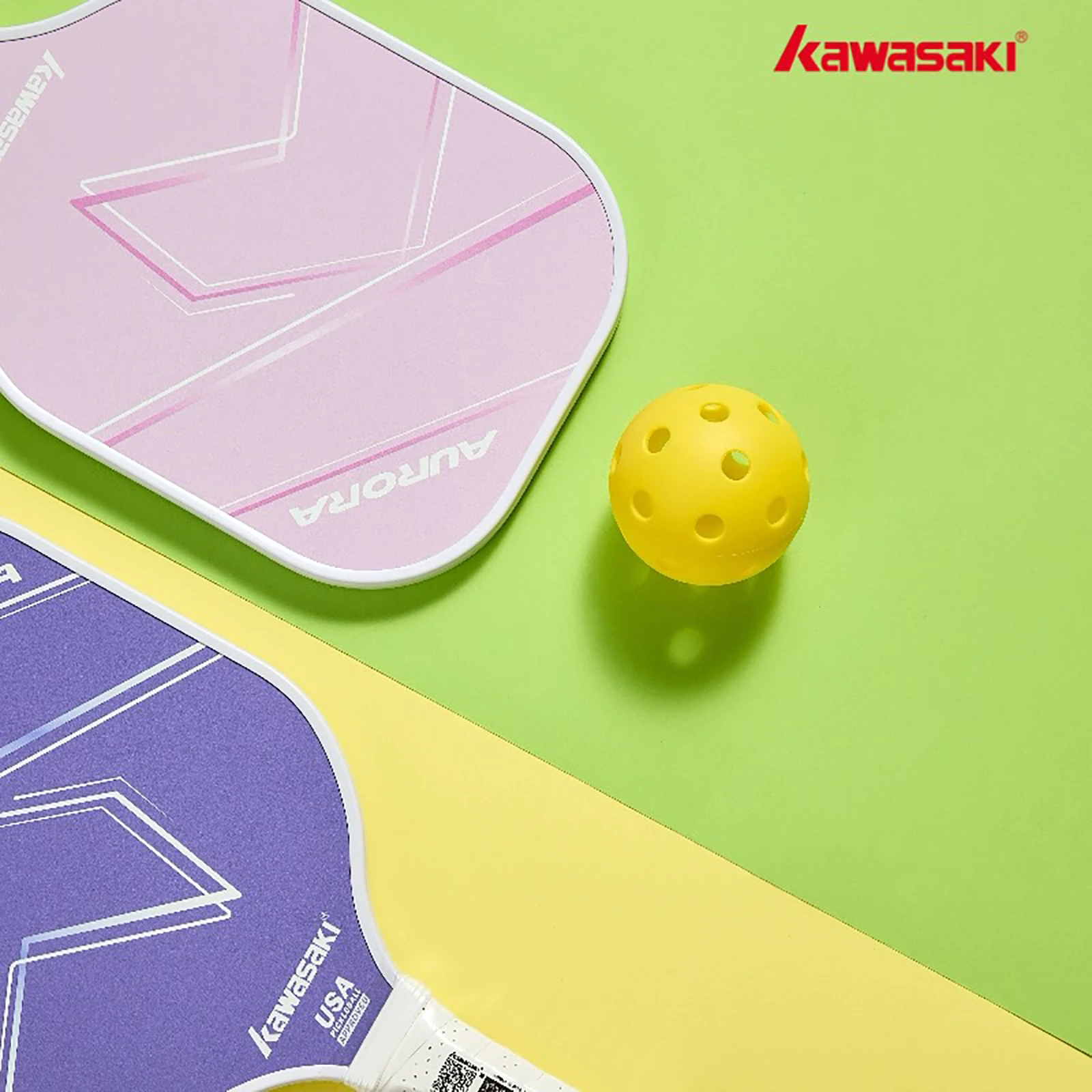 كاواساكي بيكل بول مجداف أورورا 15 ملم مضرب مخلل من الألياف الزجاجية للمبتدئين في الهجوم