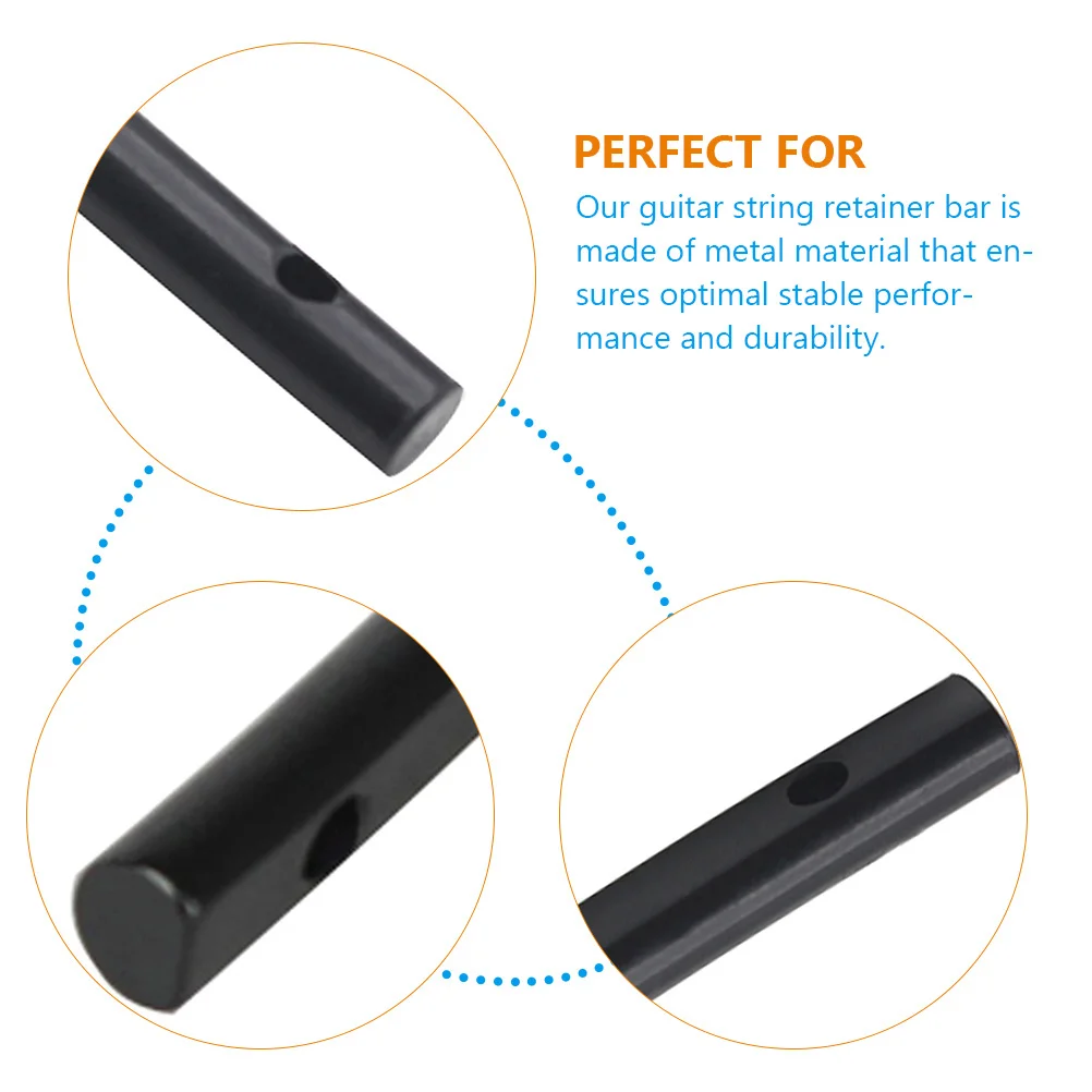 

String Retainer Bar Metal Wide For Electric Guitar No Slippage Smooth Edges Durable Guitar Parts Accessory