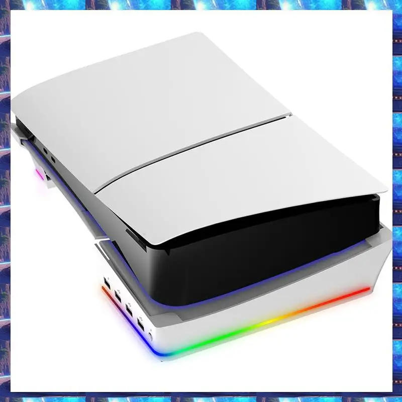 

2025 For PS5 Slim/Pro Stand With Light Modes, 4 USB Hubs - Enhanced Storage & Display,For PS5 Slim/Pro Stand With Light Modes, 4