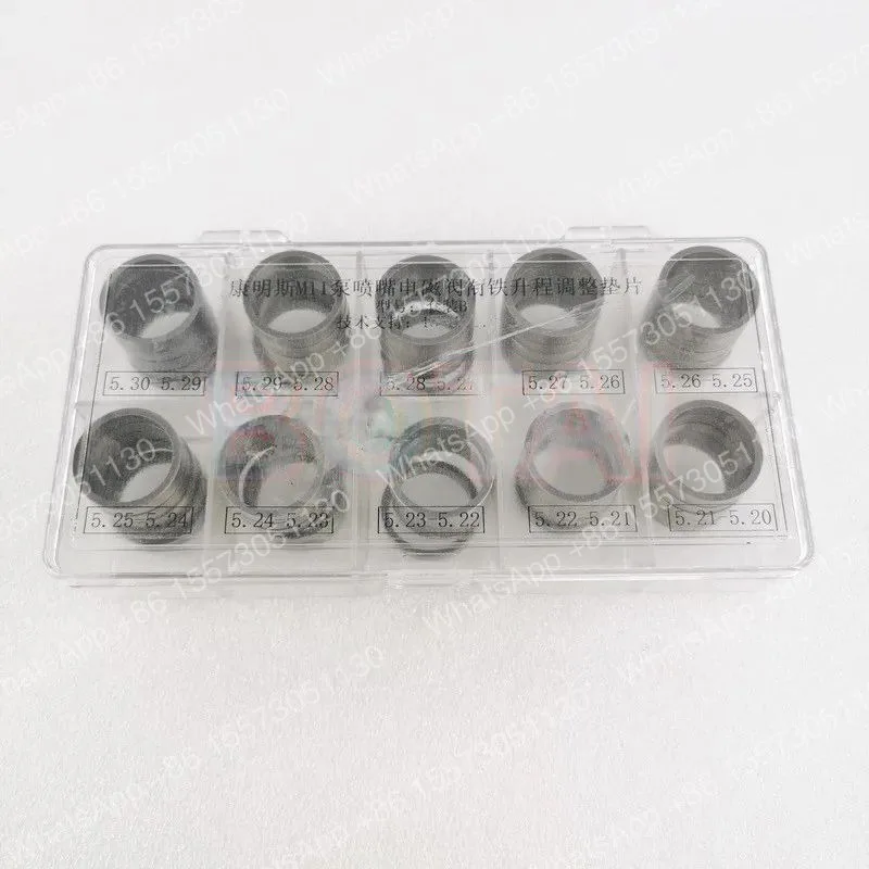 for Cummins M11 N14 L10 EUI  injector adjusting shim , common rail injector gasket diesel injector washer repair tools