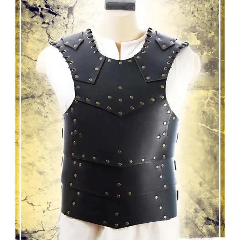 New Vintage Medieval Renaissance COSPLAY Leather Breastplate Adjustable Party Props
