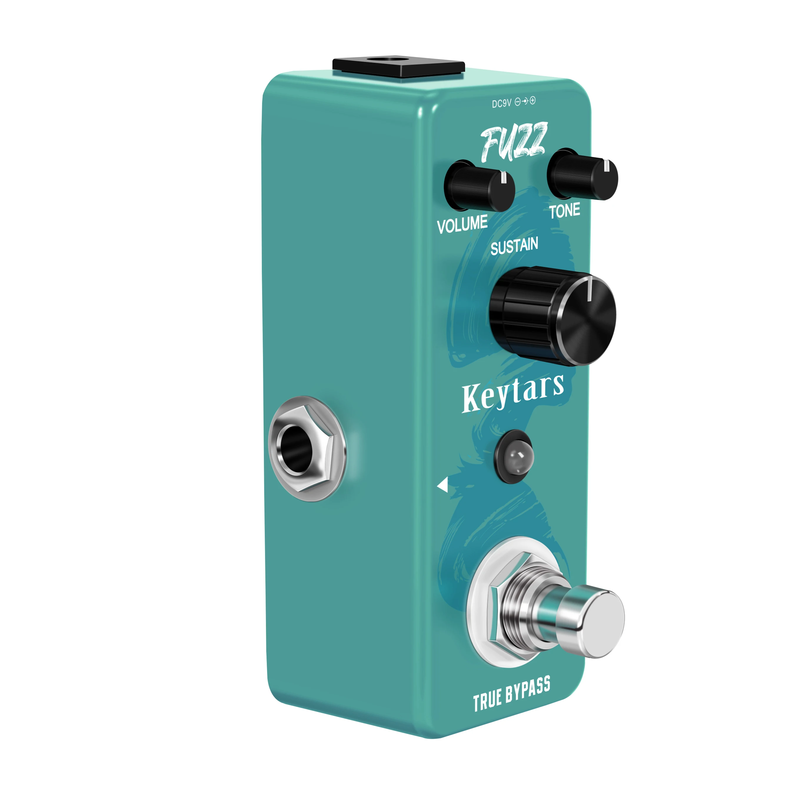 Keytars LEF-306 Fuzz Pedal For Electric Guitar & Bass Traditional Fuzz Effect Full Metal Shell ​True Bypass