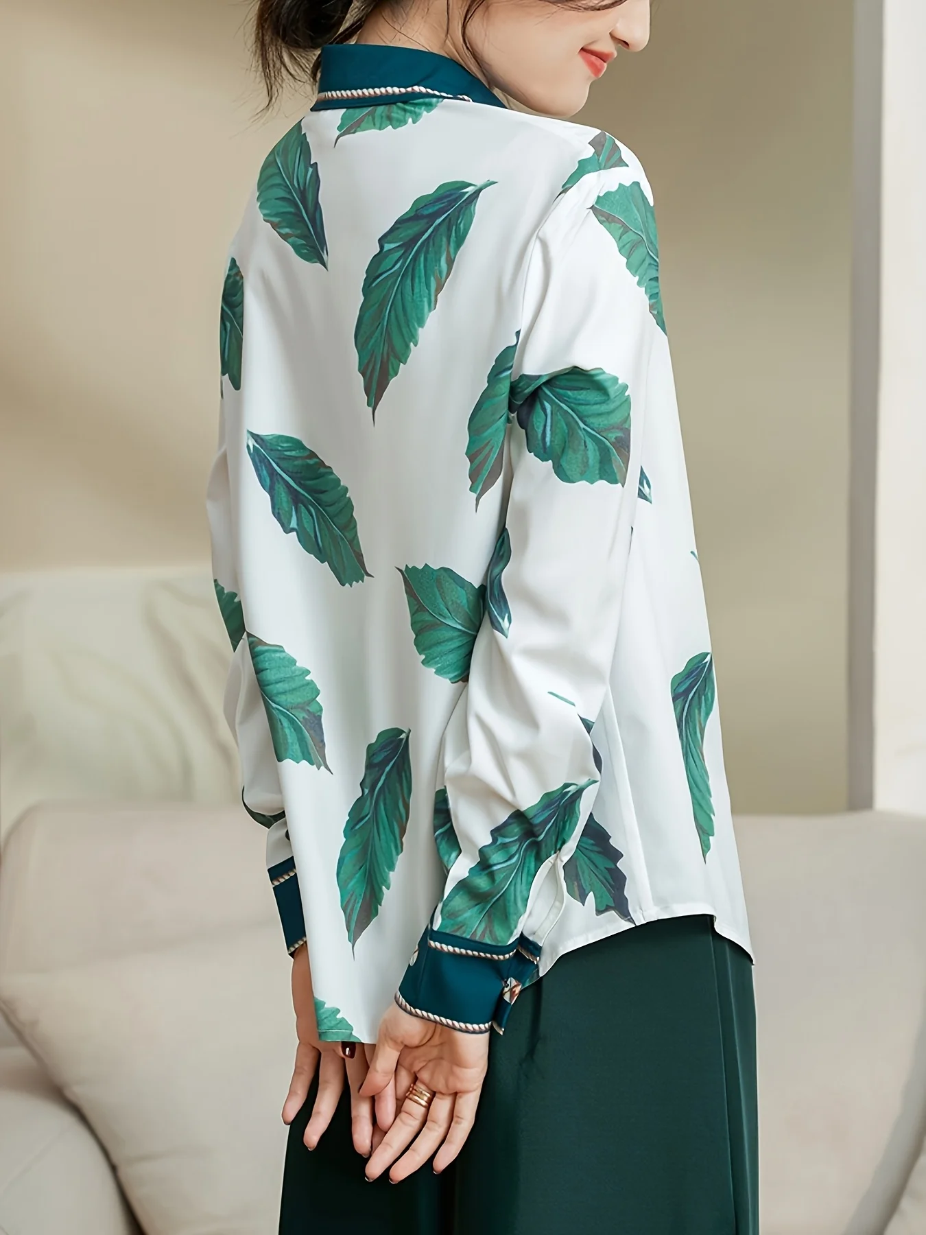 New Spring Women Blouse Fashion office ladies printed shirts tops blusa mujer