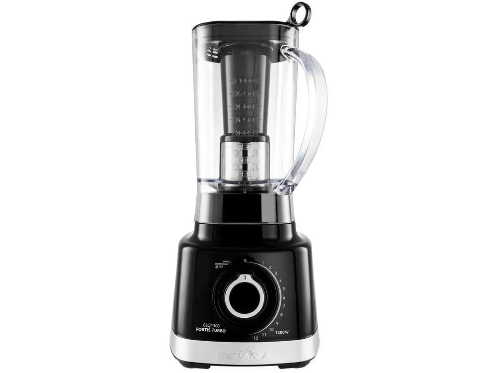 Britannia Fortis Turbo Blender BLQ1300P with Filter 12 Speed 1400W Black-110V