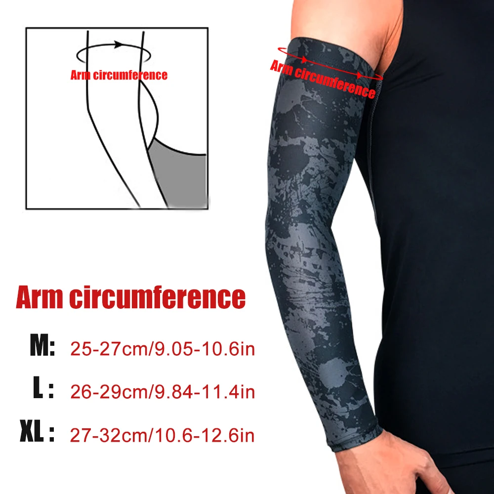 1PC Cool Men Sport Cycling Running Bicycle UV Sun Protection Cuff Cover Protective Arm Sleeve Bike Quick Dry Arm Warmers Sleeves