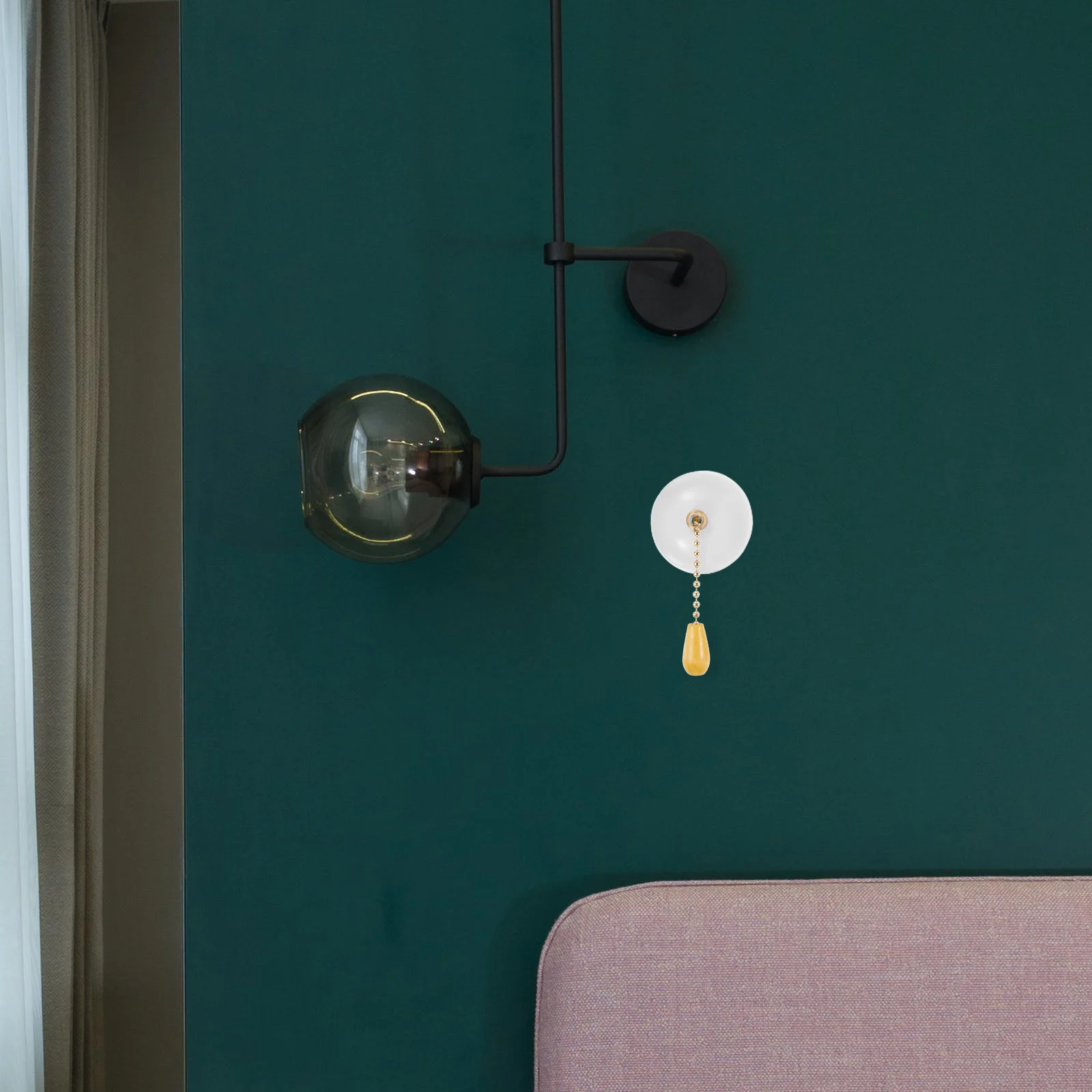 

Light Pull Chain Extension Ceiling Fan Pull Chain Semicircle Design Practical Home Decor Easy Installation Fan Chains Extensions