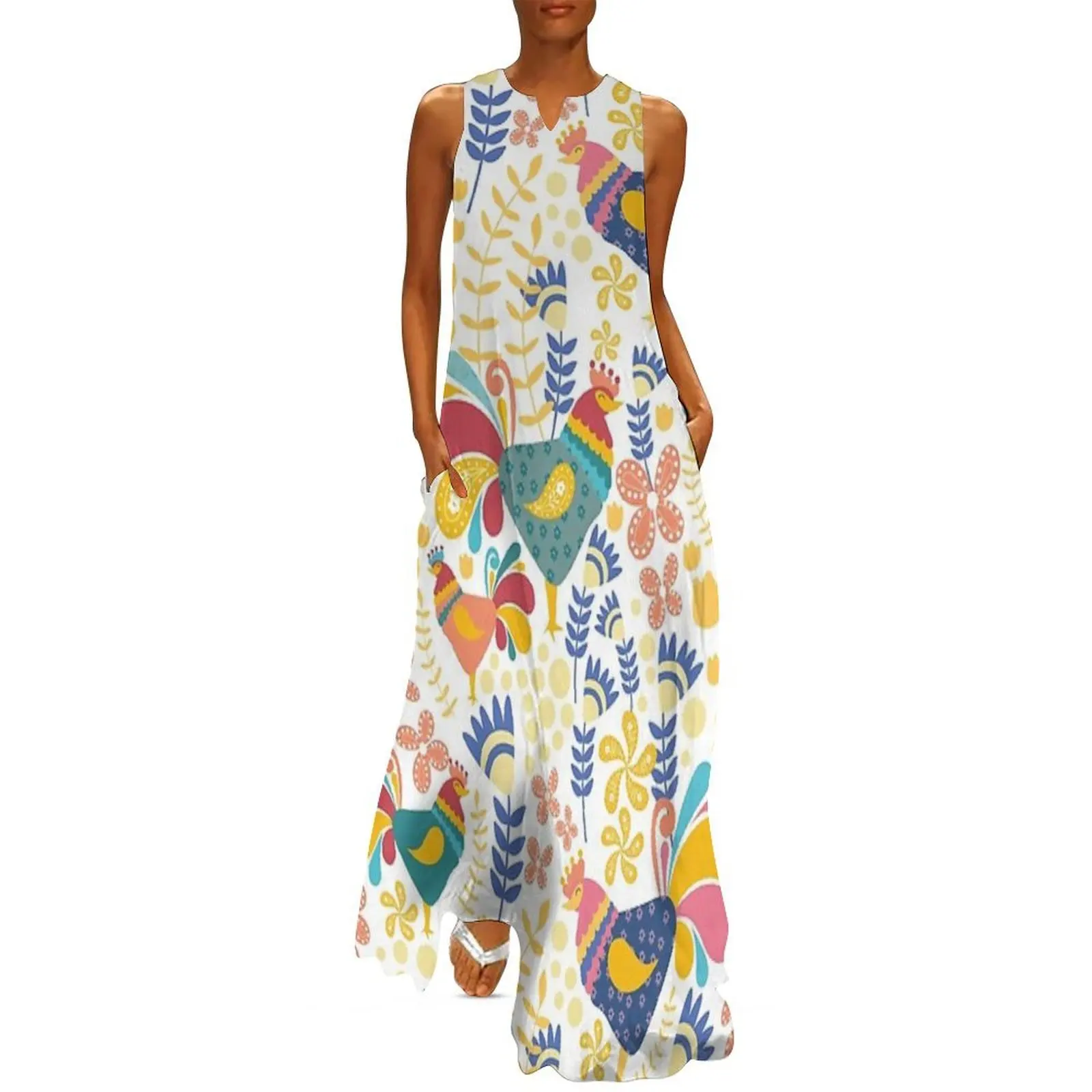 

chickens chilling Long Dress women's fashion dresses dress korean style Women's clothing ceremony dresses