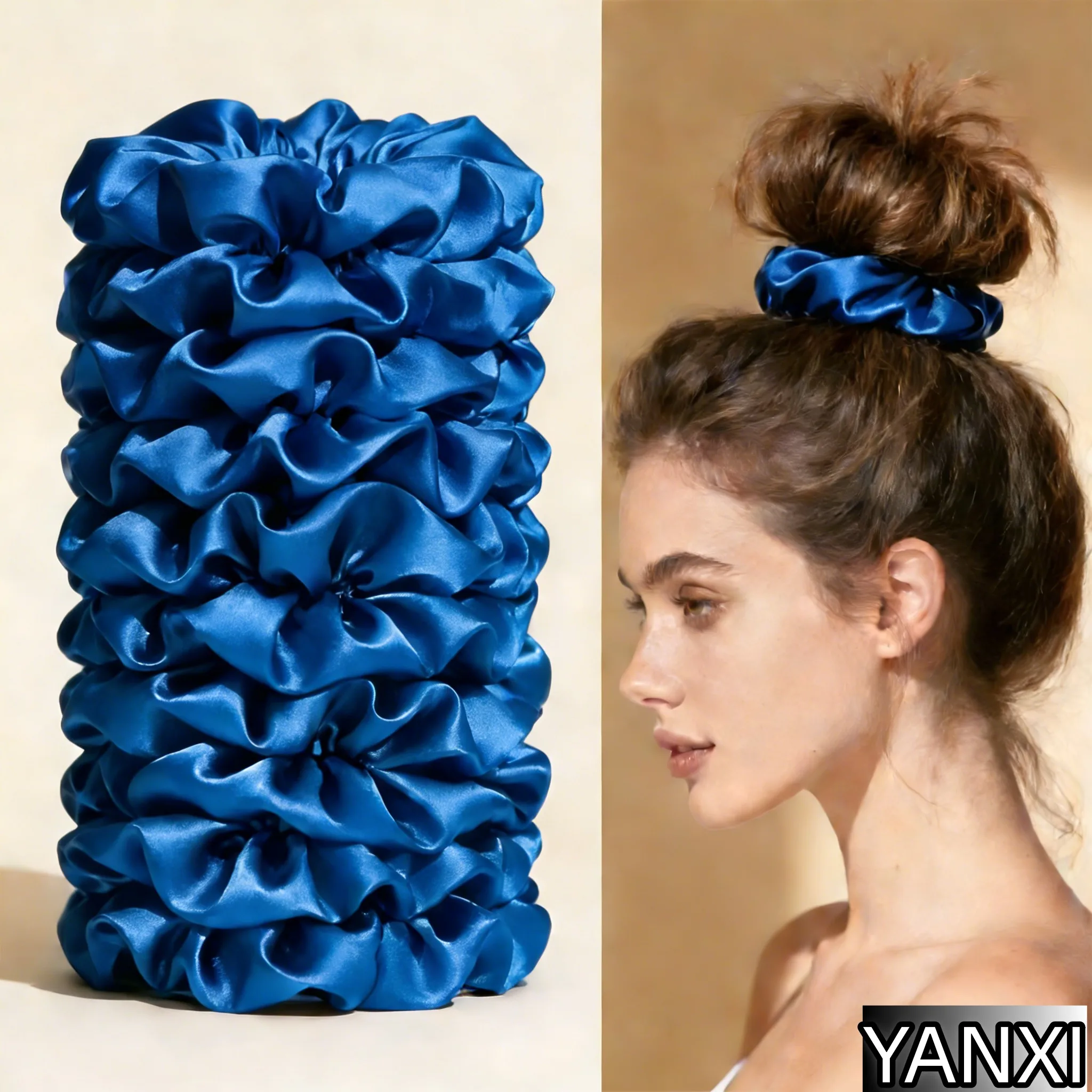 ชุดยางมัดผมผ้าซาตินสีพื้น 12/2 - Scrunchie Satin Set บทวิจารณ์และราคา