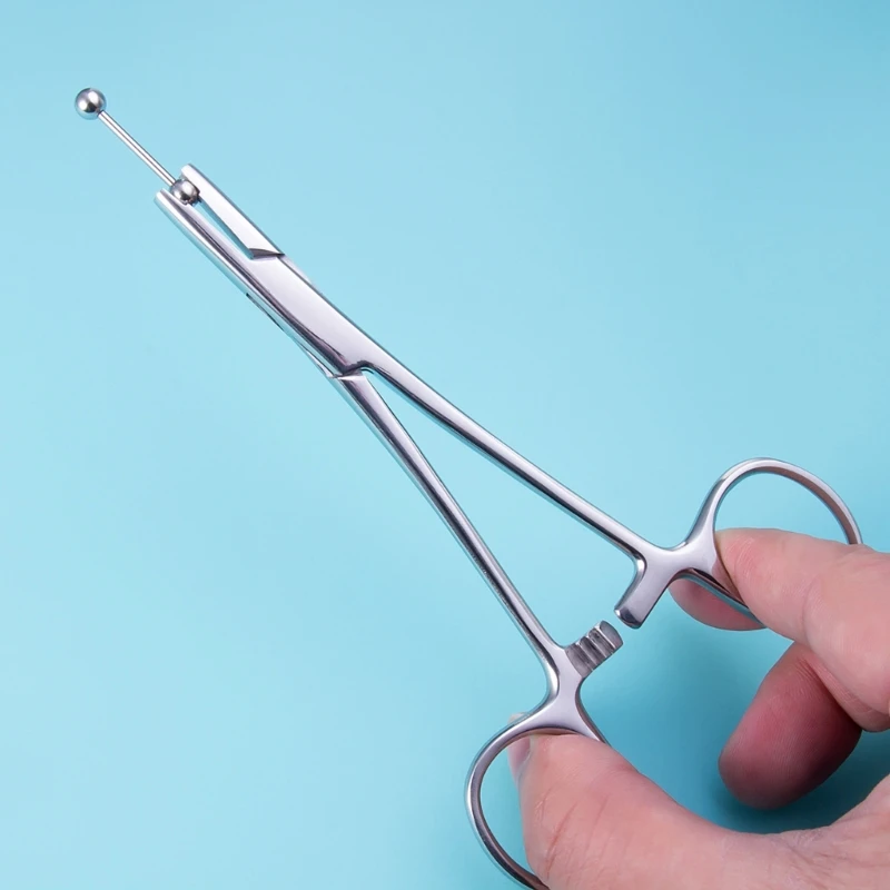 Pinza con supporto a in acciaio inossidabile per gioielli pratici per piercing sul corpo