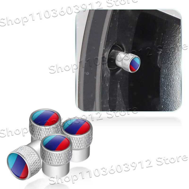 4pcs Metal Alloy Car Wheel Tire Valve Caps Tyre Rim Stem Covers Airdust Waterproof For X1 X3 X5 X7 F10 F11 F20 F30 F34 G20