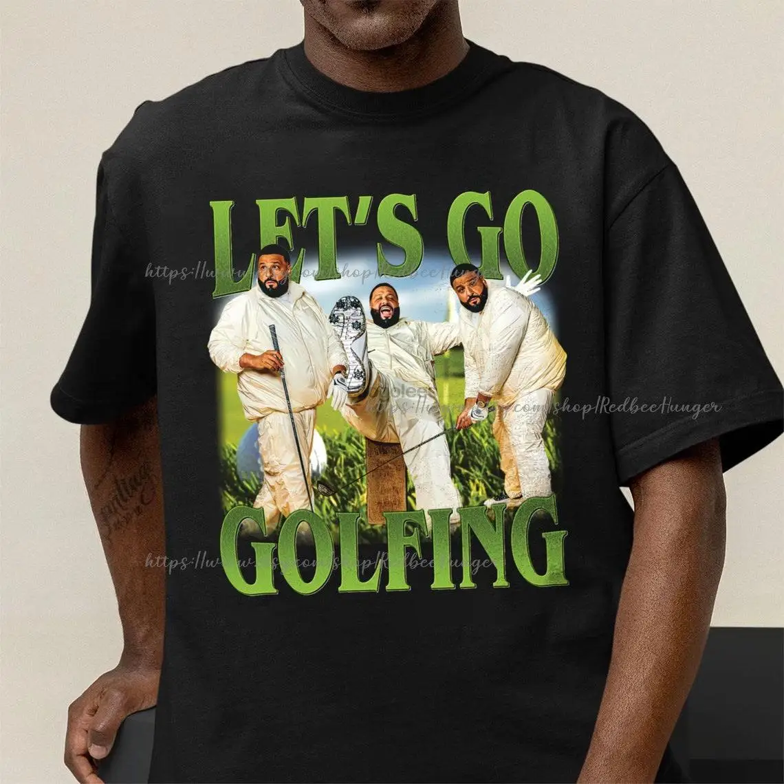 Let's Go Golfing TeeLimited Dj Khaled Homage 90s ShirtDj Khaled Graphic T-ShirtBootleg Retro 90s Fans ShirtDJ Khaled Golfing Swe