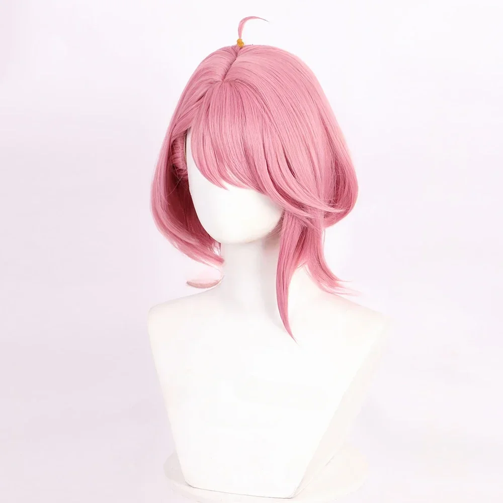 New Anime Dandadan Aira Shiratori Cosplay Wig Women Pink Short Hair Heat Resistant Synthetic Wigs Cap Halloween Carnival Prop