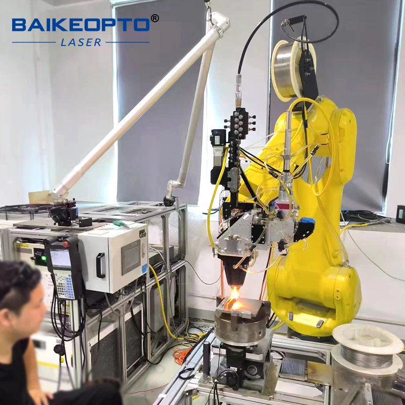 FANUC Robot BK-M100L-20ib Complex Curved Surfaces 100W CO2 3D Robot Laser Cutting Machine
