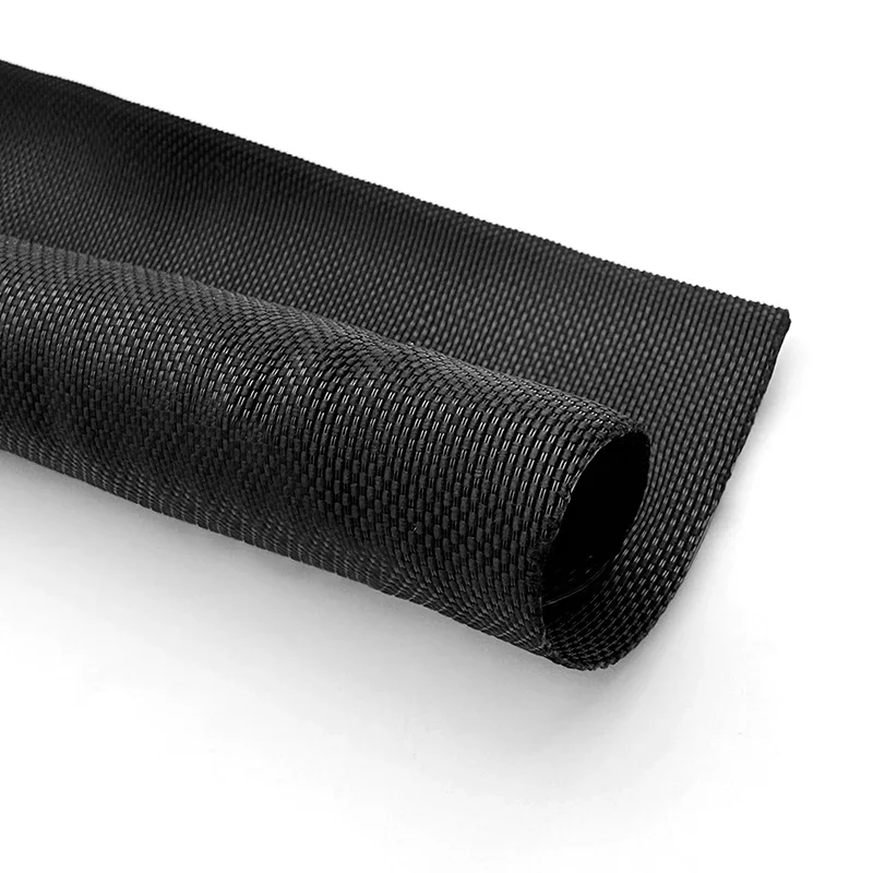 PET Braided Cable Sleeve Self Closing Expandable ID 3mm-50mm Wire and Cable Management Flexible Loom Split Pipe Tube