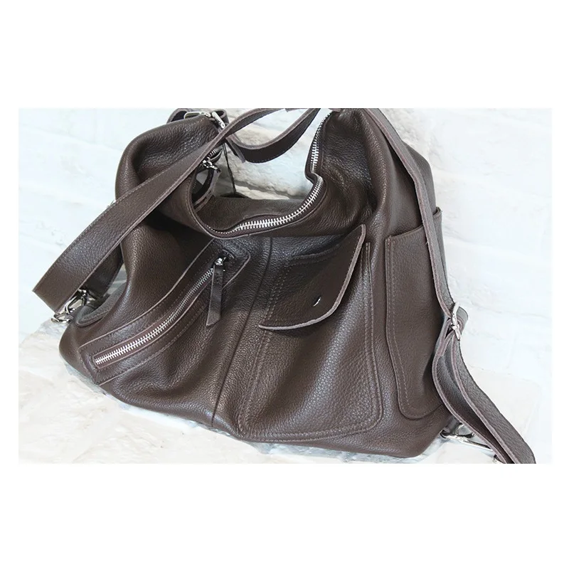 New Arrival Three-in-One Versatile Backpack Women Bags Genuine Soft Leather Shoulder Crossbody Backpacks Large Capacity Travel