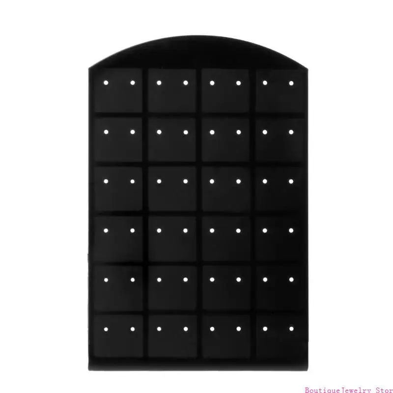 

E1PE Plastic Jewelry Display Stand Earrings Shelf Necklace Jewelry Props Hanging Earrings Small Ornaments Rack