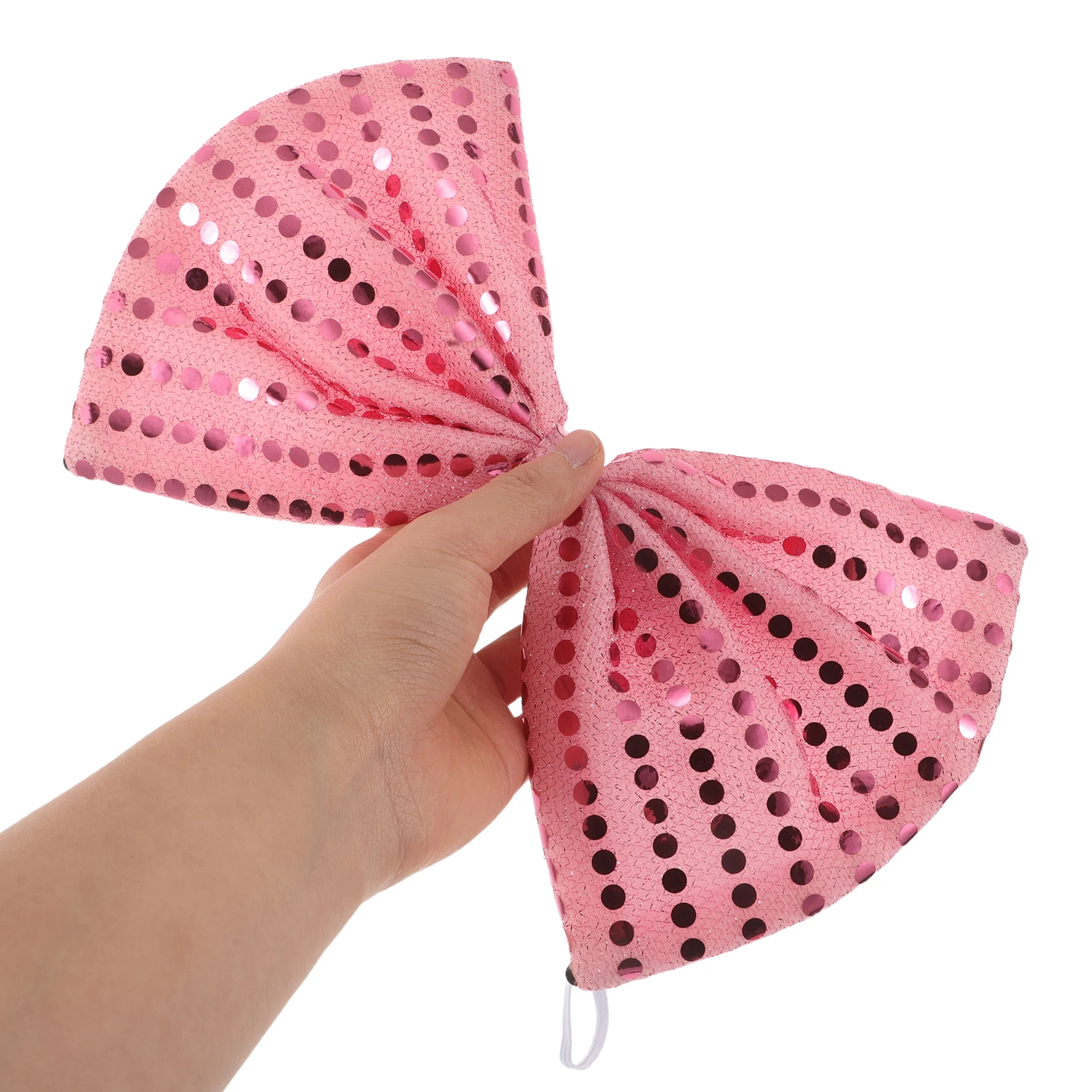 

1pcs Large Sequin Bow Tie 9.43X5.89X0.39 Inch Shiny Glitter Bowtie For Men Pre-Tied Sparkly Costume Accessory Party Carnival