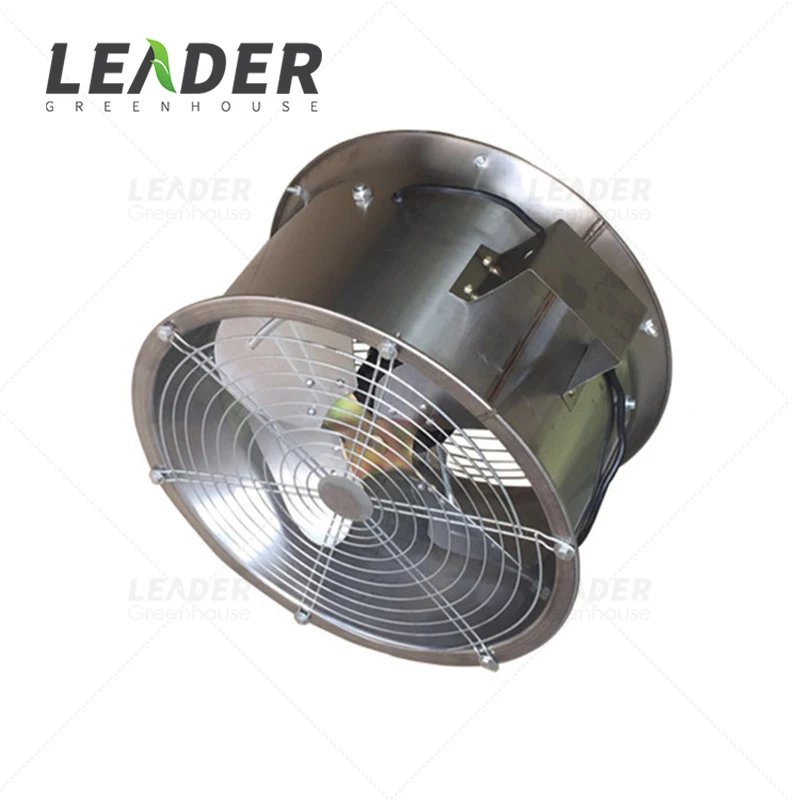 Industrial air flow fan agriculture greenhouse ventilation horizontal air circulation fan with galvanized/stainless frame