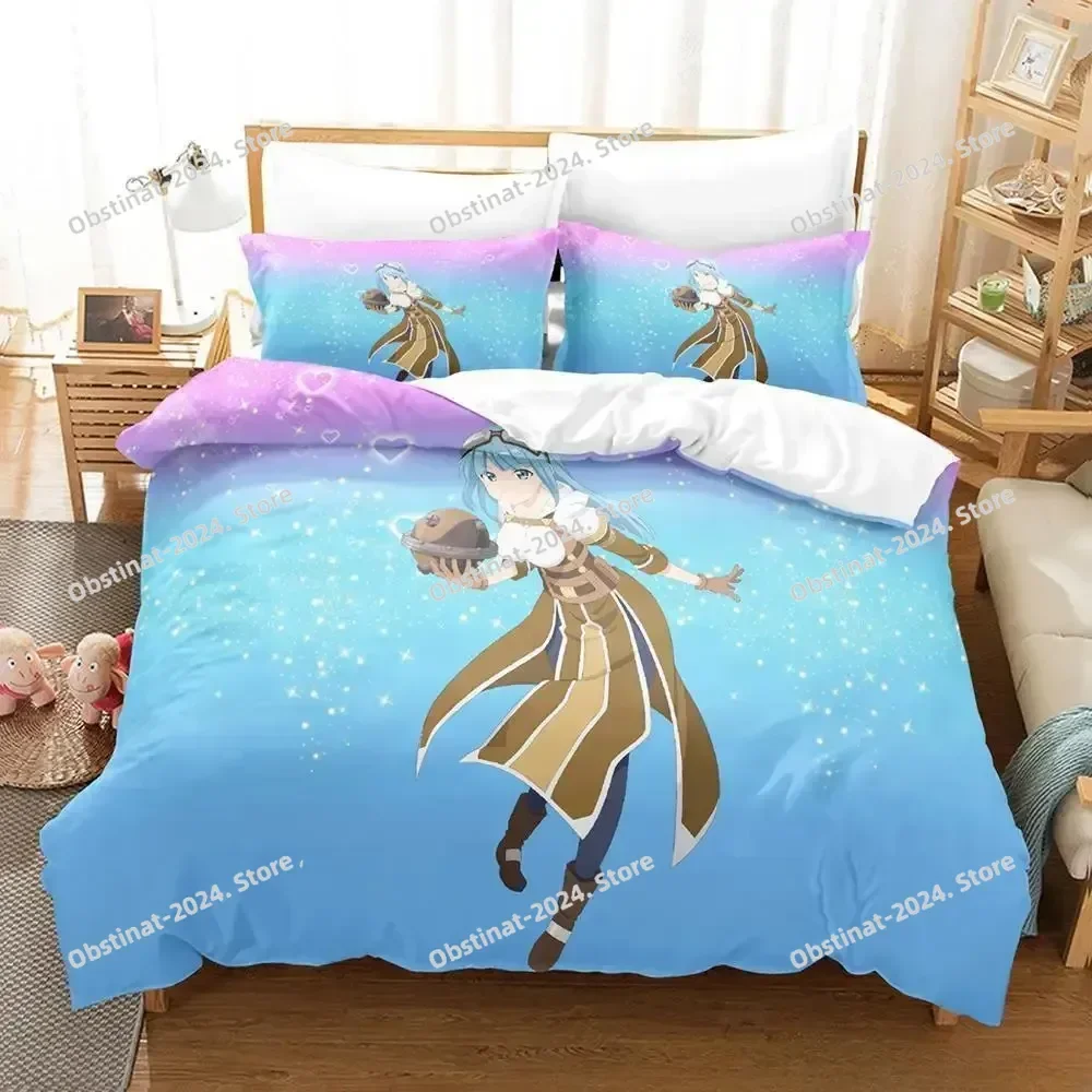 ثلاثية الأبعاد أنيمي BOFURI لا أريد أن أصلح، لذا سأحد أقصى دفاعي طقم سرير مفرد توأم كامل الملكة مقاس كينغ ناعم للبالغين والأطفال