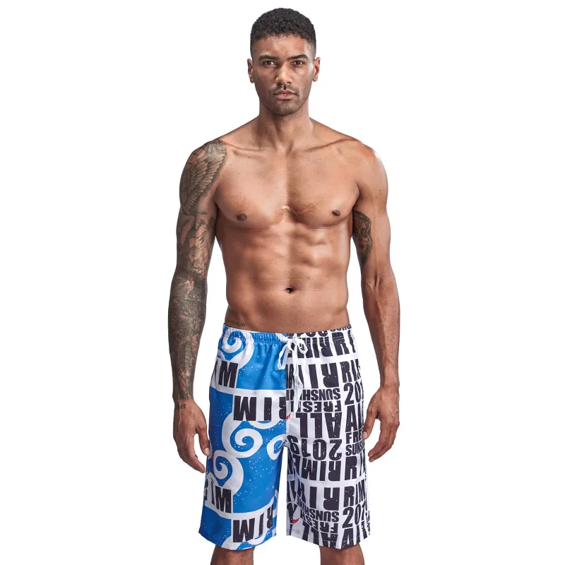 

Short De Bain Homme Men's Board Patchwork Pantaloncini Uomo Summer Beach Surf Swimming Trunks Male Athletic Running Gym