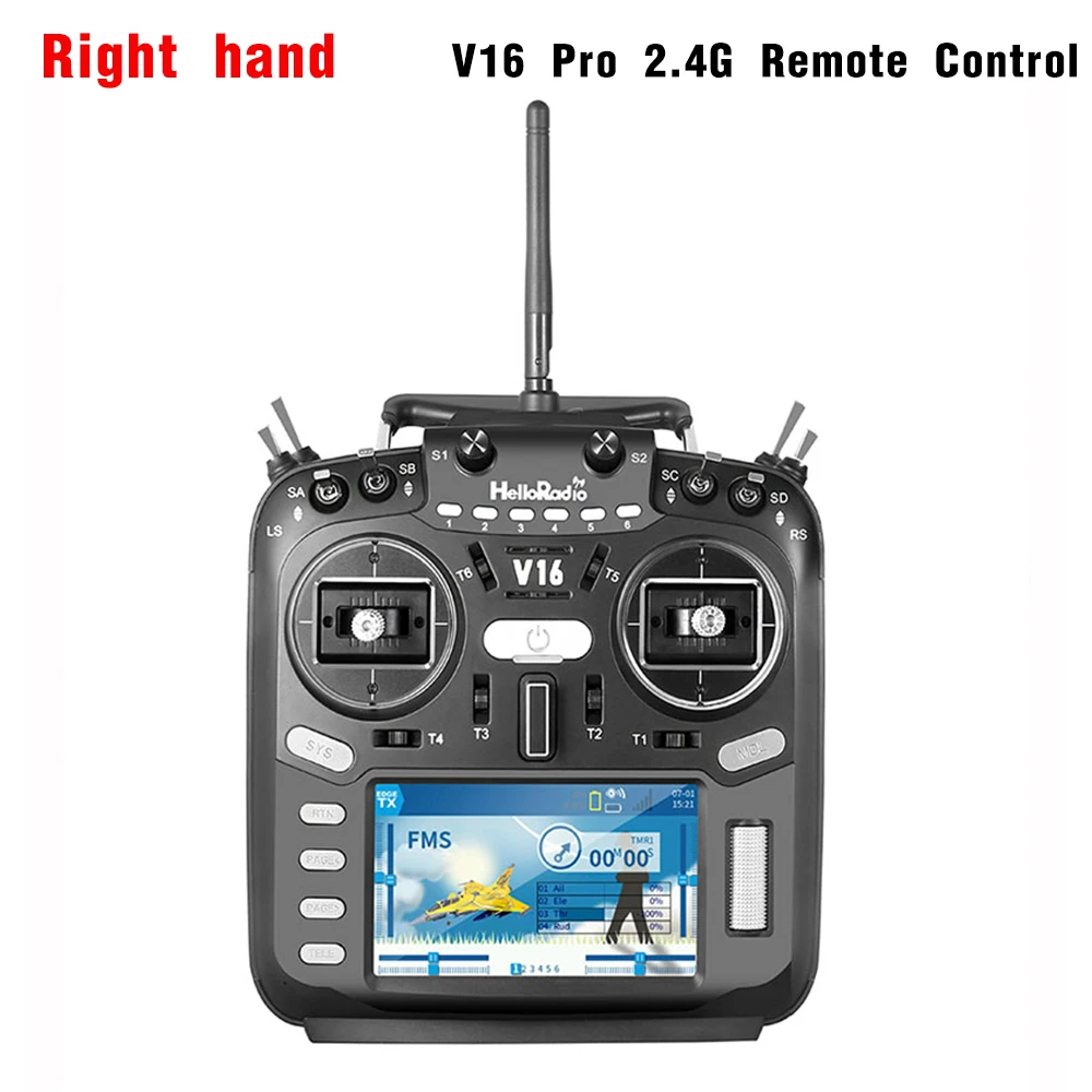 HelloRadiosky V16 Pro Remote Control 2.4GHZ 16CH FPV High-frequency Head EDGTX Touch Screen Crossover Machine Parts for RC Car