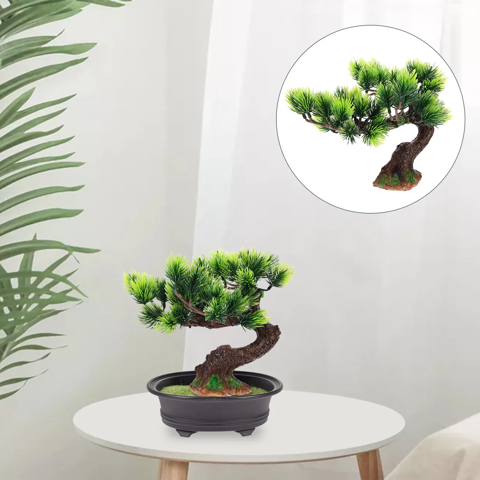 

Simulation Pine Tree Plant Resin Made Non-Toxic Water Safe for Aquarium Fish Tank Decor Realistic Artificial Bonsai Landscape