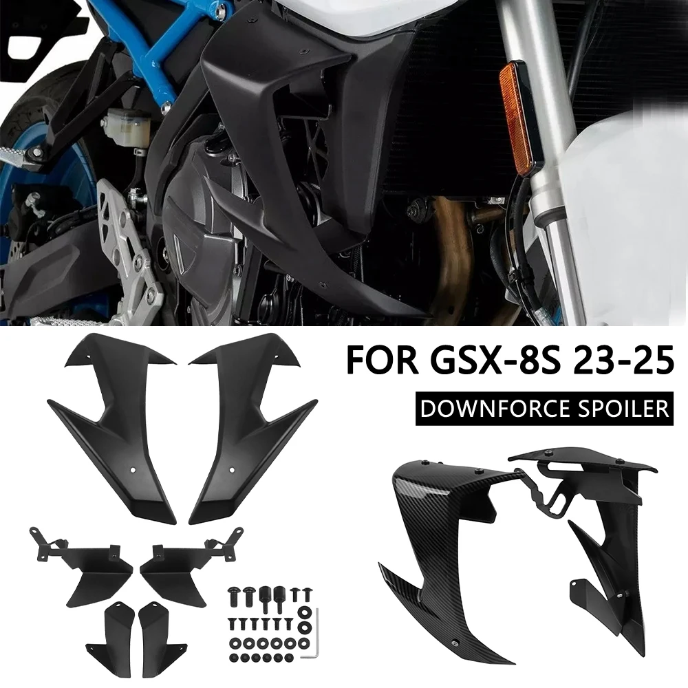 

Front Downforce Spoiler For SUZUKI GSX-8S GSX 8S GSX8S 2023-2025 Motorcycle Frontal Sport Naked Aerodynamic Wing Kit