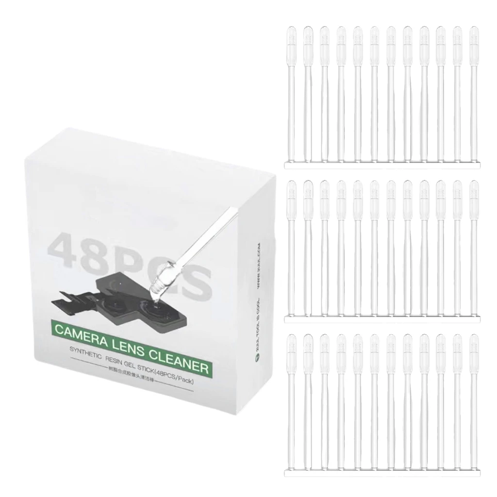 

48Pcs Synthetic Resin Phone Camera Lens Cleaner Phone Camera Lens Cleaning Tool Portable Dust Removal Tool