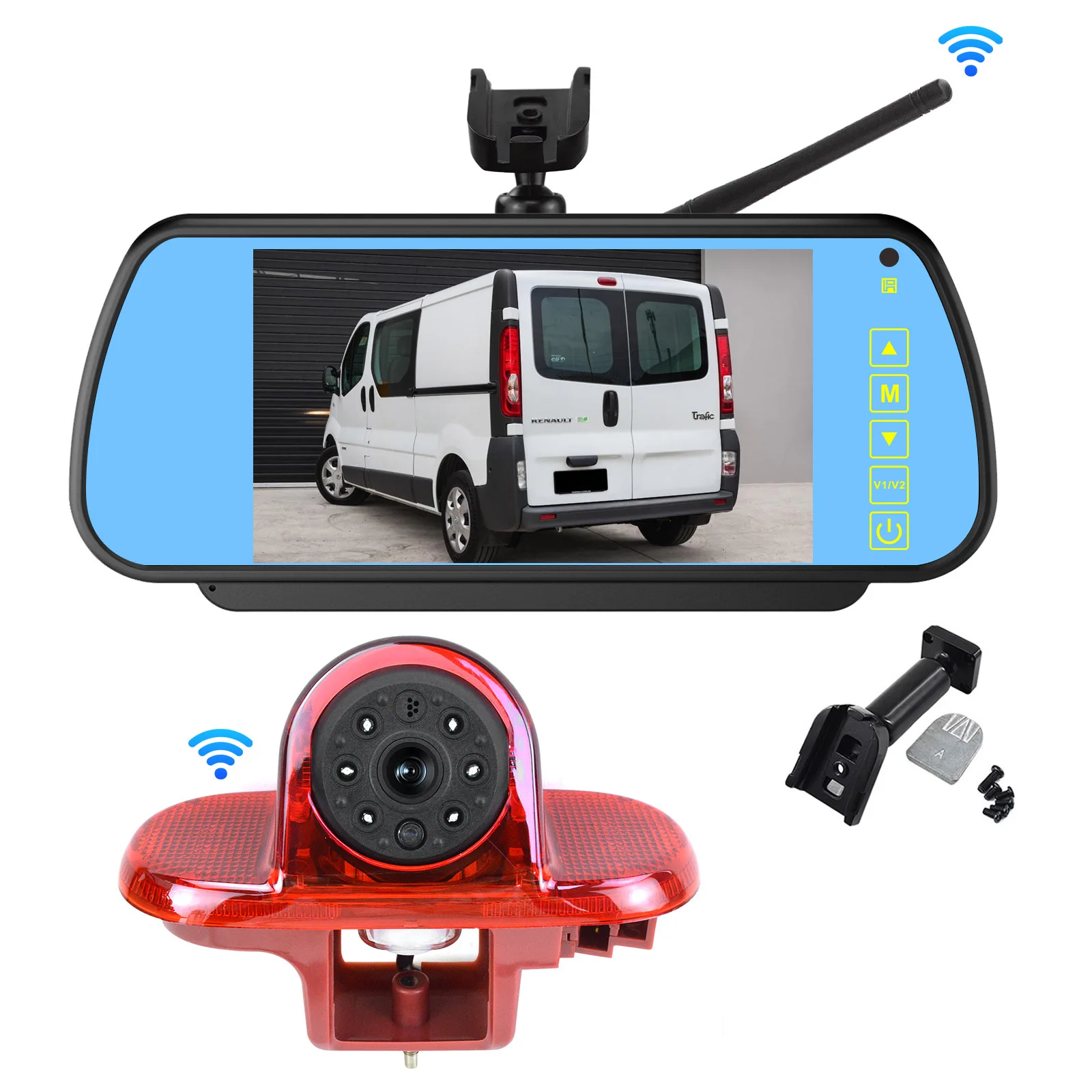 The new wireless camera + 7-inch mirror kit is suitable for Renault Triflex, Opel/Vauxhall Vivaro (2001 - 2014 model) vehicles. - Image 6