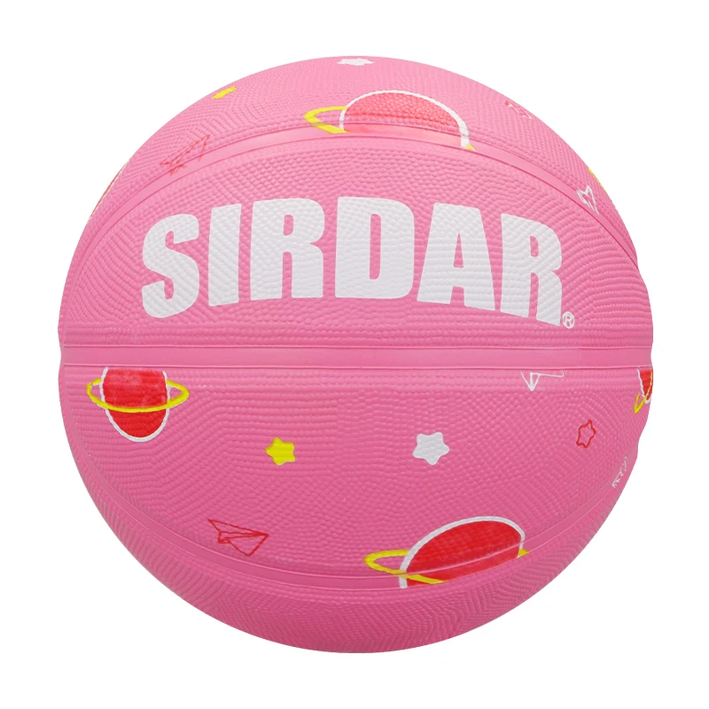 SIRDAR Rubber basketball size 4 size5 outdoor training game for elementary school children, wear-resistant and highly elastic