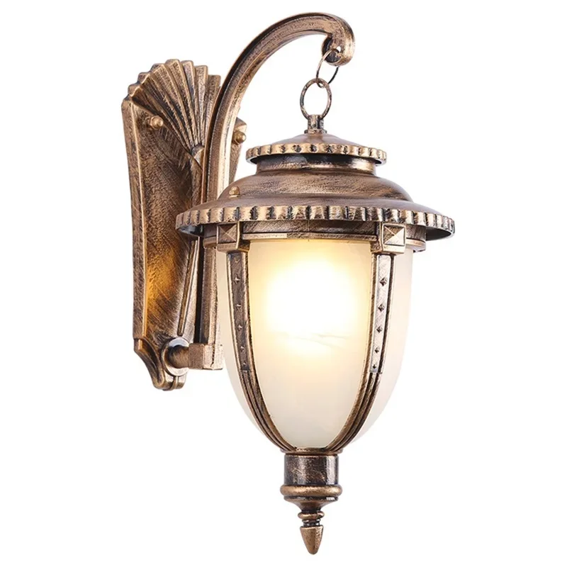 SEAN Outdoor Retro Wall Sconces Light LED Lâmpada de bronze IP65 à prova d'água para decoração de varanda de casa