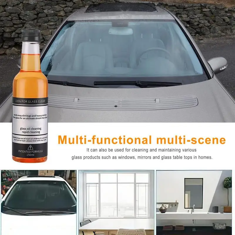 

Car Glass Oil Film Remover Auto Glass Stain Remover Wheel Scratch Removing Cleaning Liquid Car Free Shine Glass Cleaner Agent