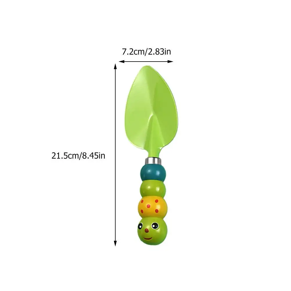 Herramientas de jardín para niños, Kit de jardinería portátil para playa, pala para arena, juguete seguro con mango de ABS, respetuoso con el medio ambiente, 3 uds.