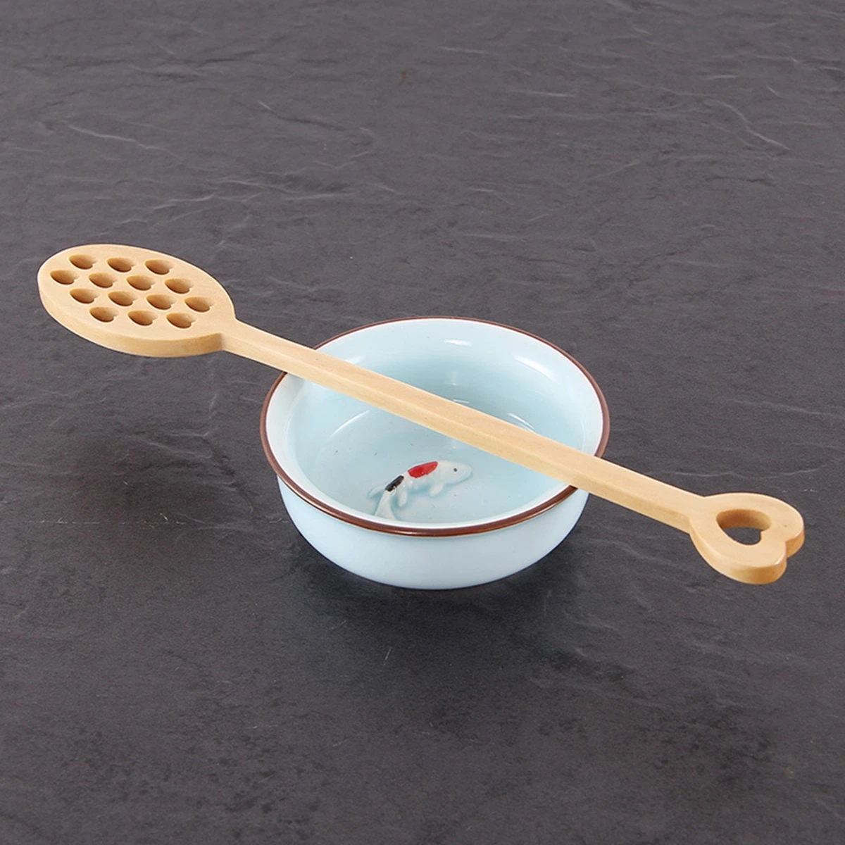 

Home Cooking Drizzler Handmade Saver Wooden Mixing Stick Honey Dipper Stirrer Spoon