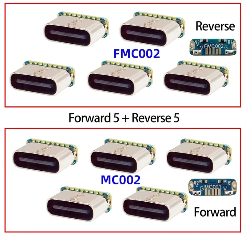 10 szt. Złącze USB Typ C Żeńskie Gniazdo 5-Pinowe SMD SMT Port Ładowania Typu C do Lutowania PCB Naprawa DIY Adapter — zdjęcie produktu 3