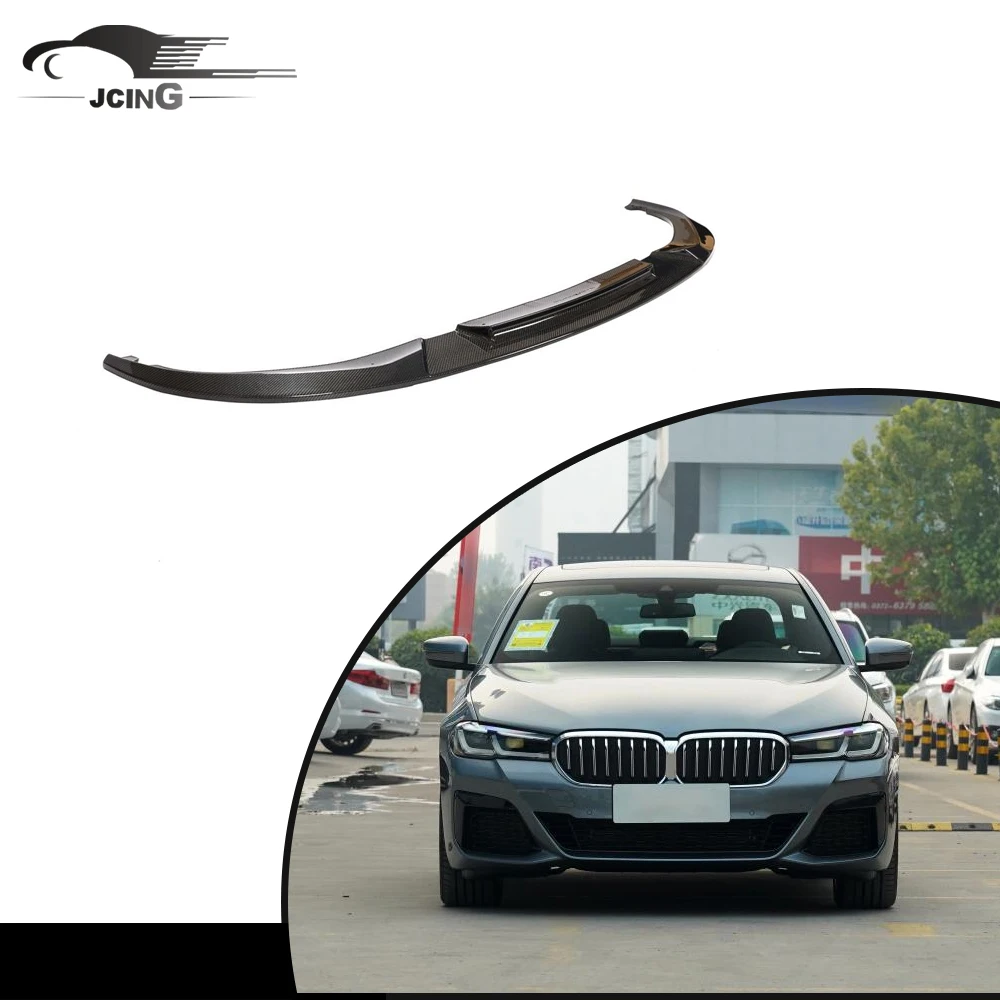 

Накладка на передний бампер из настоящего карбона для BMW 5 серии G30 M-TECH M550i Седан 4-дверный 2021-2022